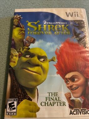 DreamWorks Shrek Forever After Cover - Green & Red Artwork